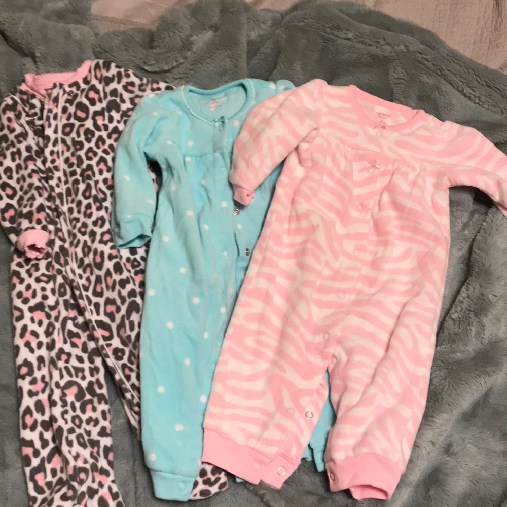 3 fleece Pjs